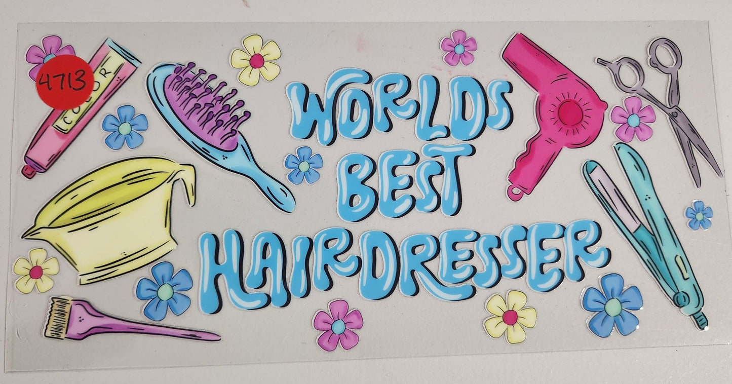 4713 HAIRDRESSER CUP DECAL