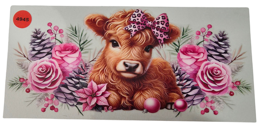 4945 HIGHLAND COW CUP DECAL