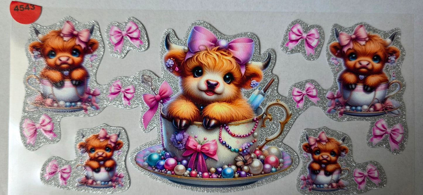 4543 HIGHLAND COW GLITTER