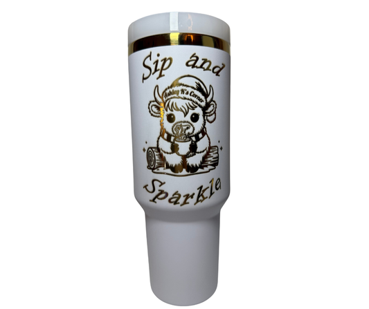 WHITE SIP & SPARKLE 40OZ