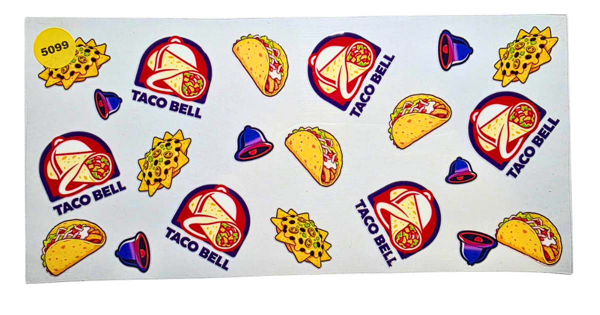 5099 TACO BELL CUP DECAL