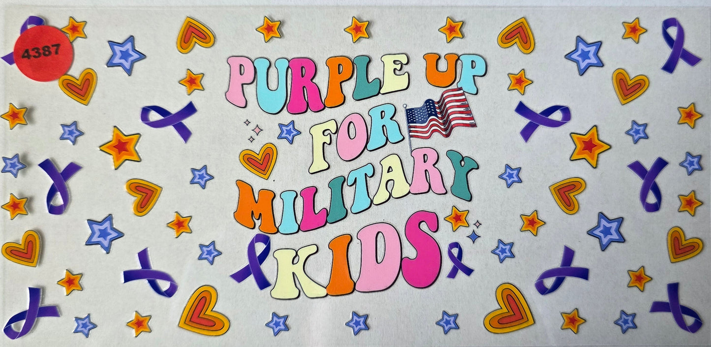 4387 PURPLE UP FOR MILITARY KIDS