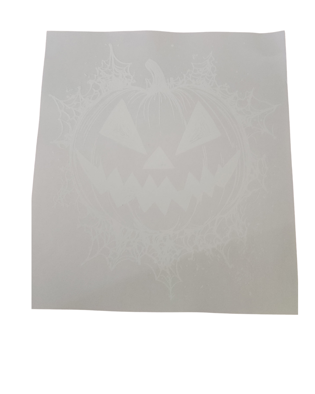 1192 WHITE PUMPKIN SHIRT TRANSFER