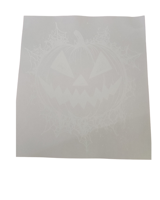 1192 WHITE PUMPKIN SHIRT TRANSFER