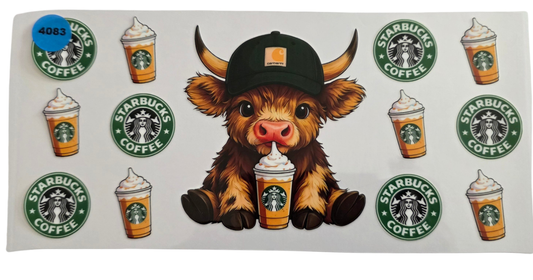 4083 STARBUCKS HIGHLAND COW