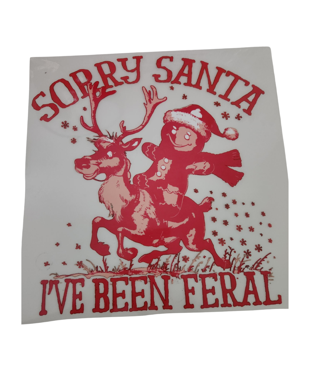 1148 SORRY SANTA SHIRT TRANSFER