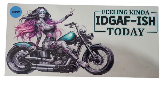 4952 IDGAF CUP DECAL