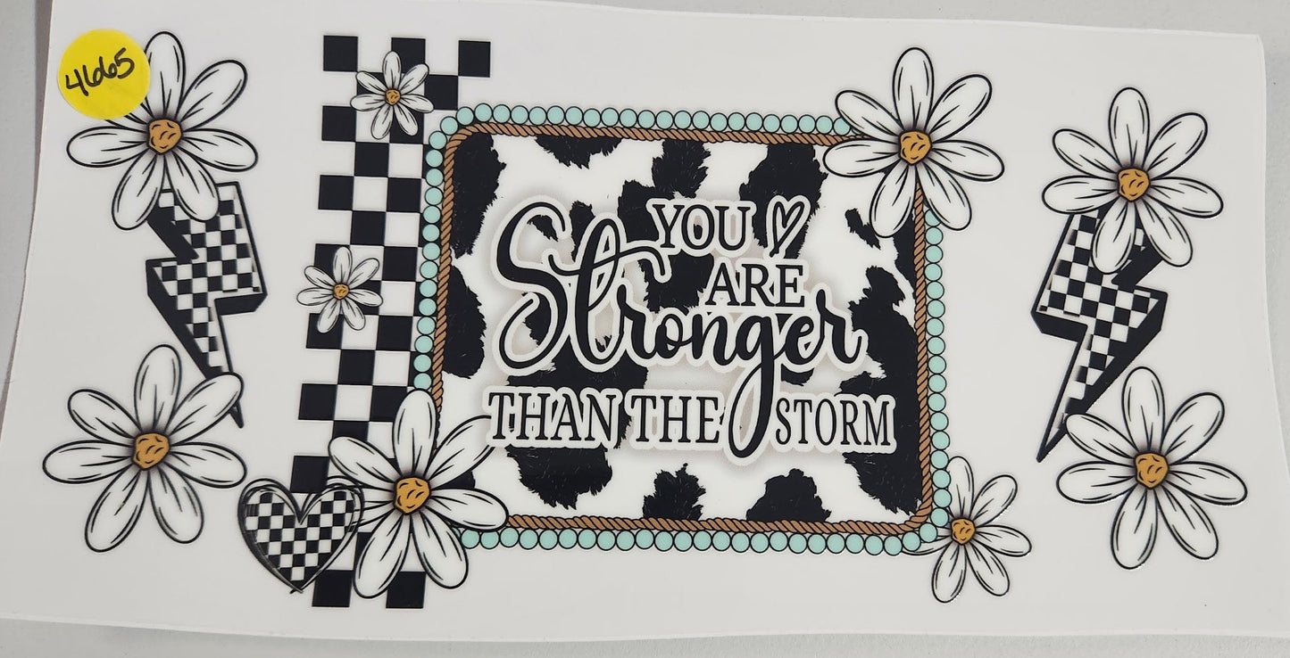 4665 STRONGER THAN THE STORM CUP DECAL