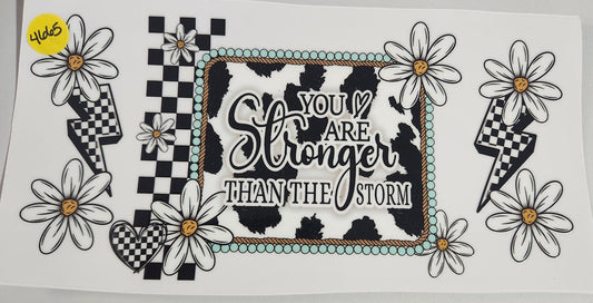 4665 STRONGER THAN THE STORM CUP DECAL