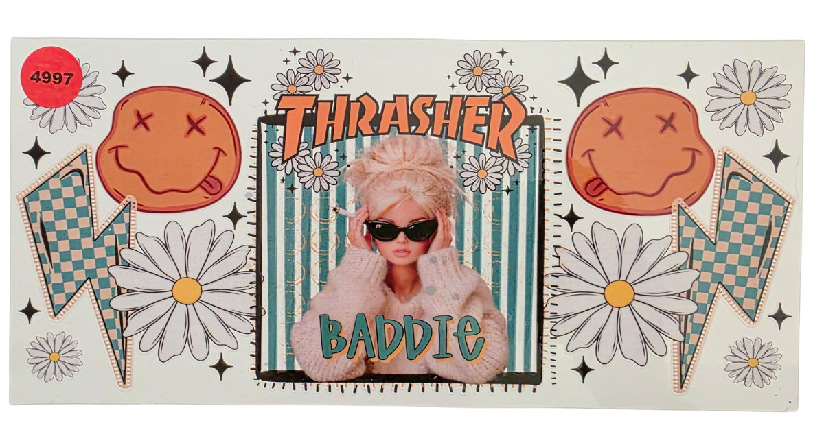 4997 BARBIE THRASHER BADDIE CUP DECAL